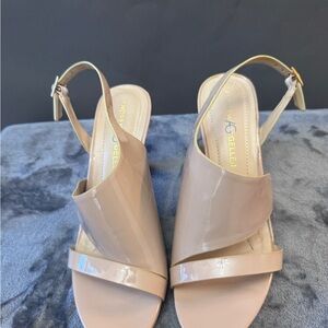 Andrew Geller Nude Patent Leather Heels